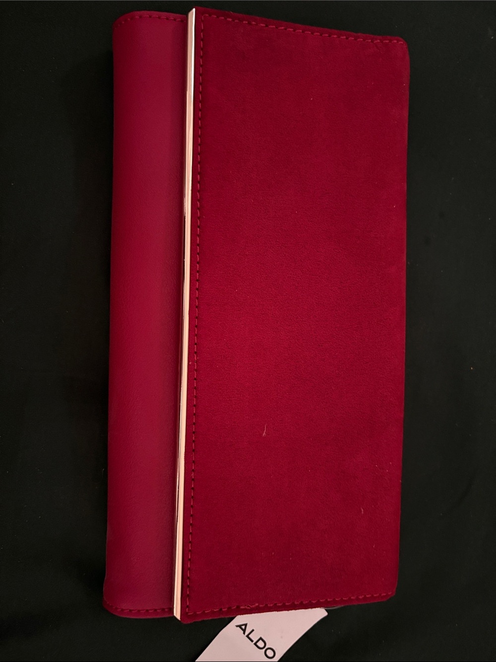 Aldo Deep Red Tablet Folio Case with Accent Trim